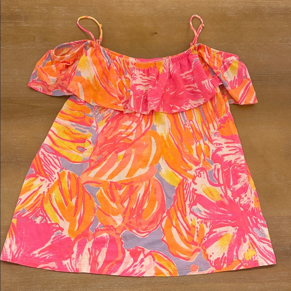 Lilly Pulitzer Off the Shoulder Top Size Small